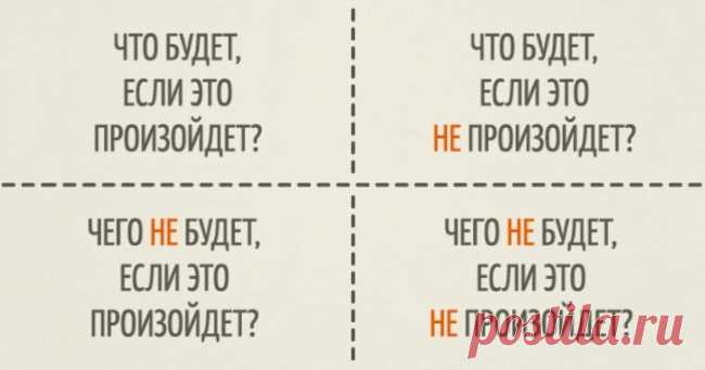 Простой способ принять решение