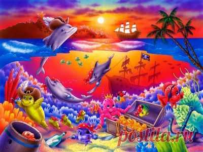 мультяшное морское дно: 19 тыс изображений найдено в Яндекс.Картинках