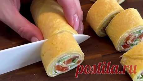 Закусочные блинчики с начинкой