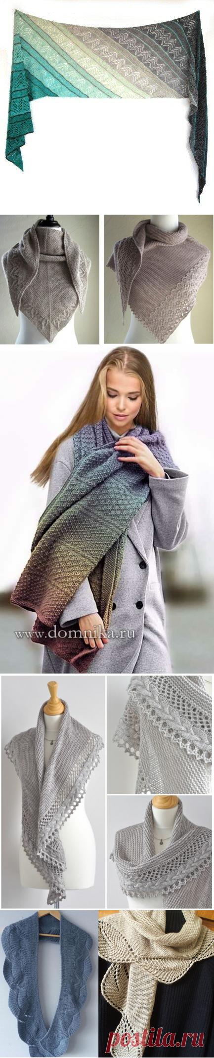 5 готовых идей для шалей и шарфов спицами. Как вы можете связать шарф легко и быстро. (Часть 2) | Первый вязальный! | Яндекс Дзен