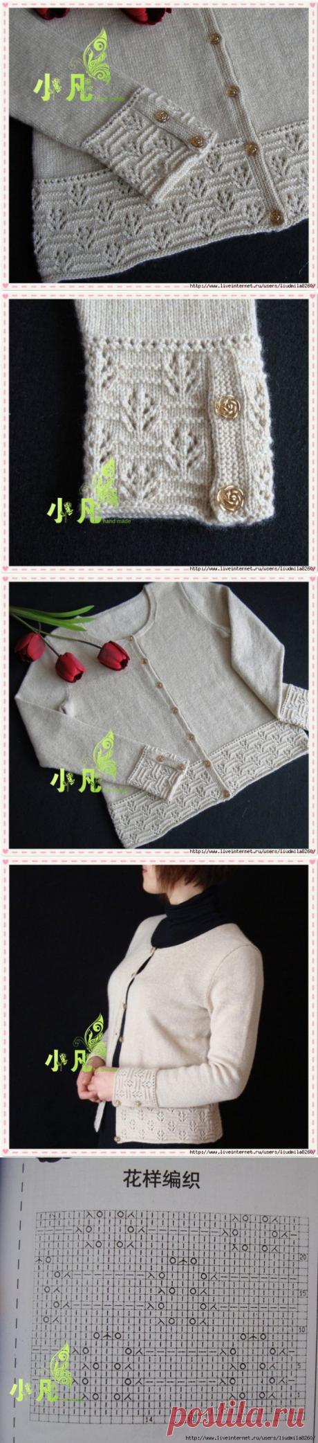 Жакет спицами