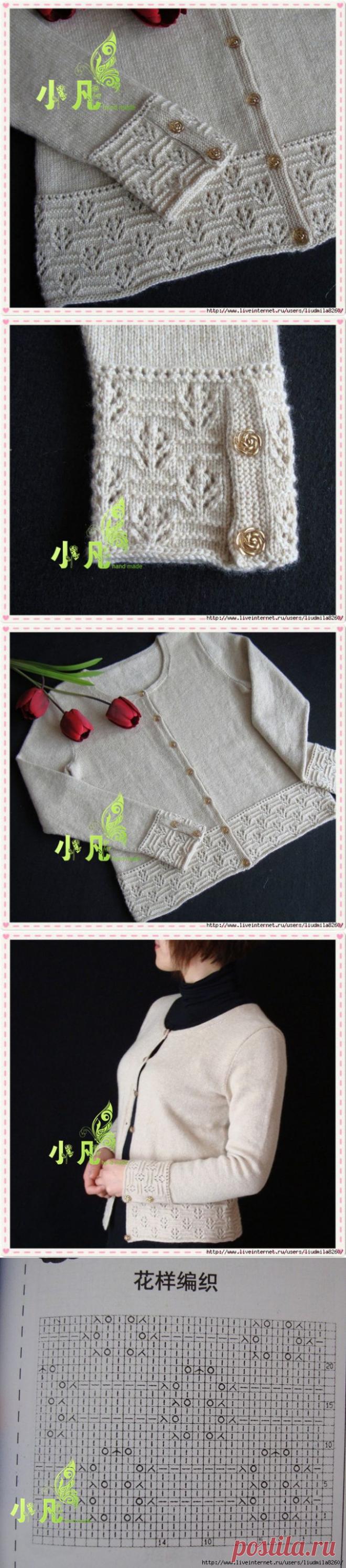 Жакет спицами