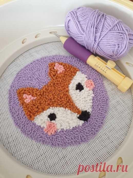 Ковровая вышивка с помощью пунч-иглы