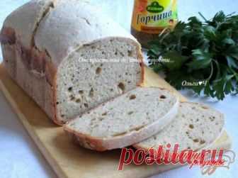 Сметанный хлеб с горчицей и ржаной мукой