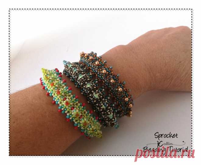 Beading Patterns Cubic Right Angle Weave Bangles Pattern - Etsy Canada