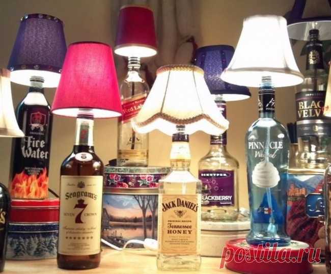20 крутых идей для декора из обычных бутылок
