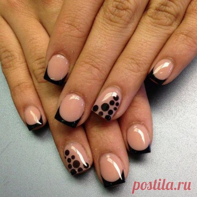 Красота-то какая. В восторге от идеи № 3! 11 изумительных идей для французского маникюра: на каждый день и для выхода в свет!