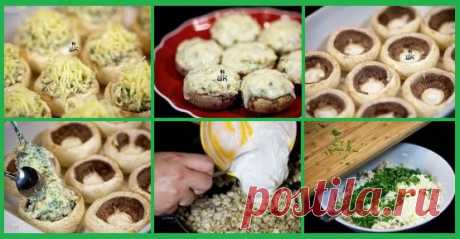 ШАМПИНЬОНЫ С КУРИЦЕЙ И СЫРОМ