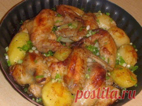 Самые вкусные рецепты: Крылышки с картошкой