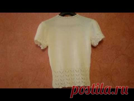 Анонс: Кофточка вязаная спицами # Узором птицы