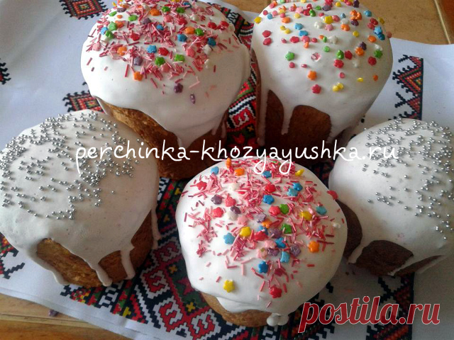 Рецепты глазури для куличей - Vypechka.Perchinka Hozyayushka.ru