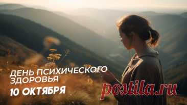С 10 октября, Всемирным днём психического здоровья! Этот день посвящен привлечению внимания к проблемам психического здоровья и поддержке усилий по их улучшению во всем мире, а также укреплению психического благополучия всех людей. Открытки на День психического здоровья.
