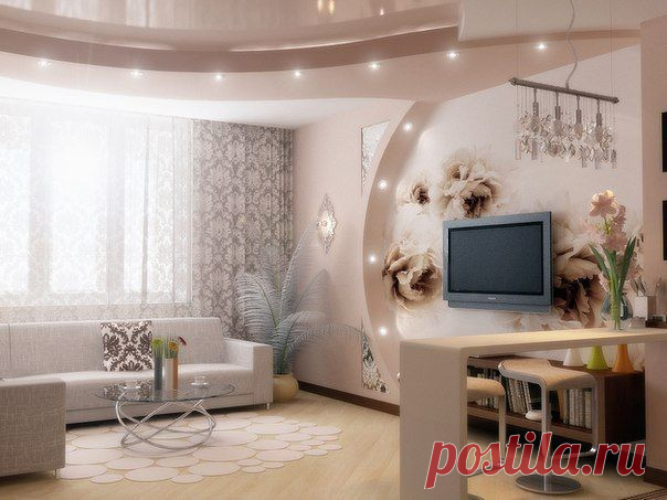 Идея для гостиной и кухни