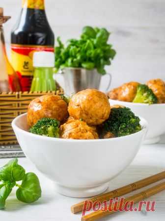 Куриные тефтели с брокколи в китайском стиле - вкусные проверенные рецепты, подбор рецептов по продуктам, консультации шеф-повара, пошаговые фото, списки покупок на VkusnyBlog.Ru