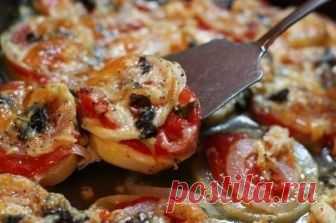 Кабачки запеченные с луком и помидорами — Кулинарная книга - рецепты с фото