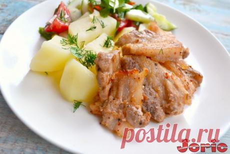 Свиная грудинка острая, жареная на сковороде рецепт с фото