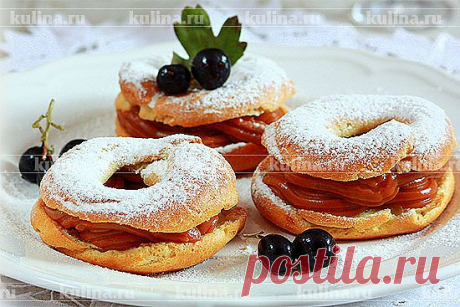 Эклеры с вареной сгущенкой и черной смородиной – рецепт приготовления с фото от Kulina.Ru