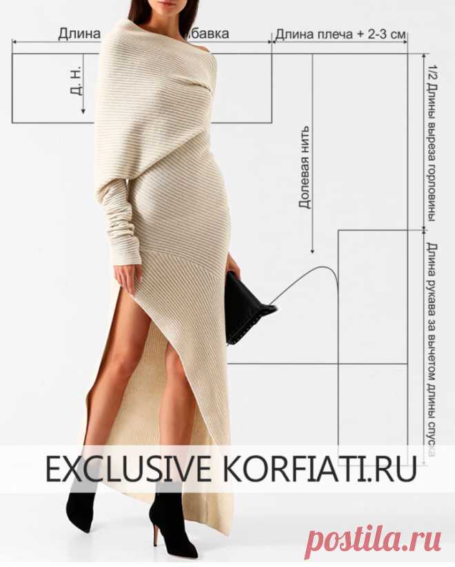 Платье без выкройки от Школы шитья Анастасии Корфиати