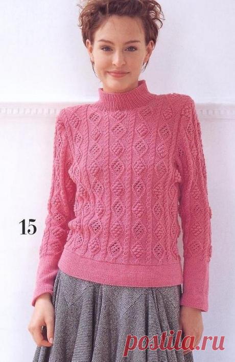 Подборка джемперов с классной рельефной структурой и не менее интересными цветами + мастер-класс нового узора спицами. | Asha. Вязание и дизайн.🌶 | Яндекс Дзен