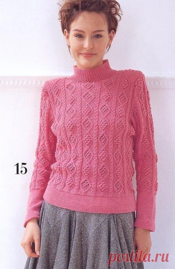 Подборка джемперов с классной рельефной структурой и не менее интересными цветами + мастер-класс нового узора спицами. | Asha. Вязание и дизайн.🌶 | Яндекс Дзен