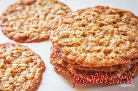 Тонкое овсяное печенье - пошаговый рецепт с фото на Повар.ру