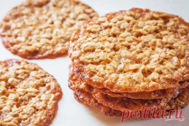 Тонкое овсяное печенье - пошаговый рецепт с фото на Повар.ру