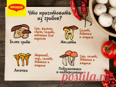 У дождливого лета тоже свои плюсы! Например, изобилие лесных грибов, перед которыми просто невозможно устоять. Сохраняйте на будущее эту шпаргалку, с которой будет проще решить, что приготовить из них.