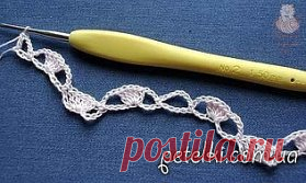 Узор крючком. Новые ананасы. Схема, МК