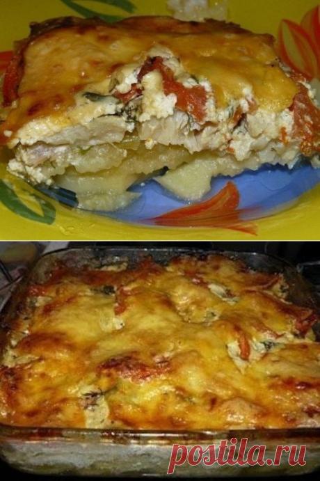 Обалденная вкусная запеканка картофельная с рыбкой