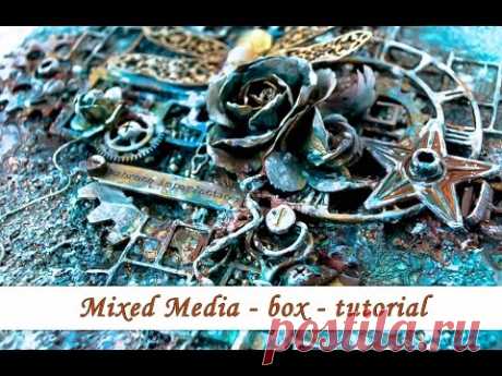 Mixed media - altered box - step by step tutorial