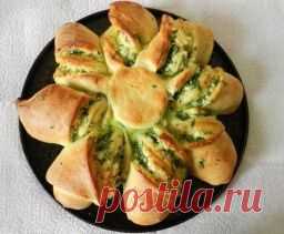 Пирог с сыром и зеленью - Лучшие кулинарные рецепты интернета