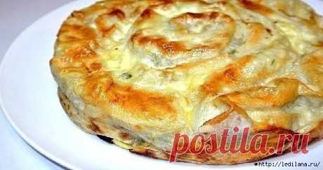 Лавашный пирог, который готовится очень быстро