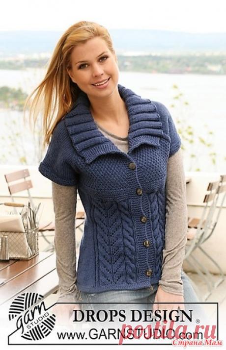 Жакет «ПРИБРЕЖНЫЙ БЛЮЗ» от ДРОПС. Спицы - ВЯЗАНАЯ МОДА+ ДЛЯ НЕМОДЕЛЬНЫХ ДАМ - Страна Мам