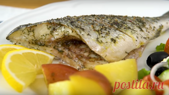 Вкуснейшая рыбка (дорада) в духовке
