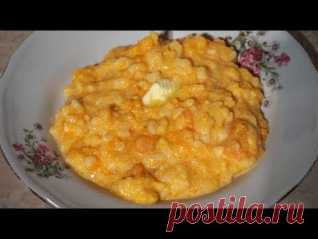 КАША  рисовая с тыквой на молоке.