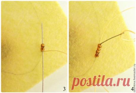 Мастер-класс: вышиваем бисером брошь «Колоски» - Ярмарка Мастеров - ручная работа, handmade