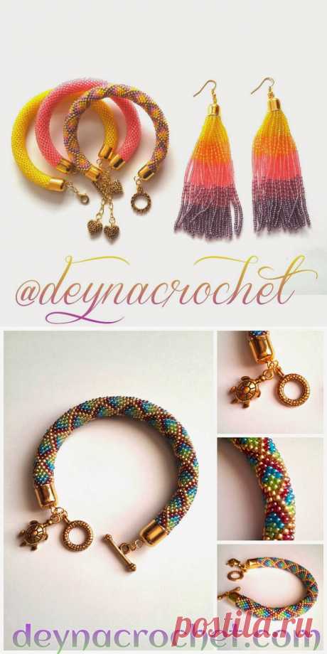 DEYNACROCHET: Браслеты - жгутики. Фото и схемы