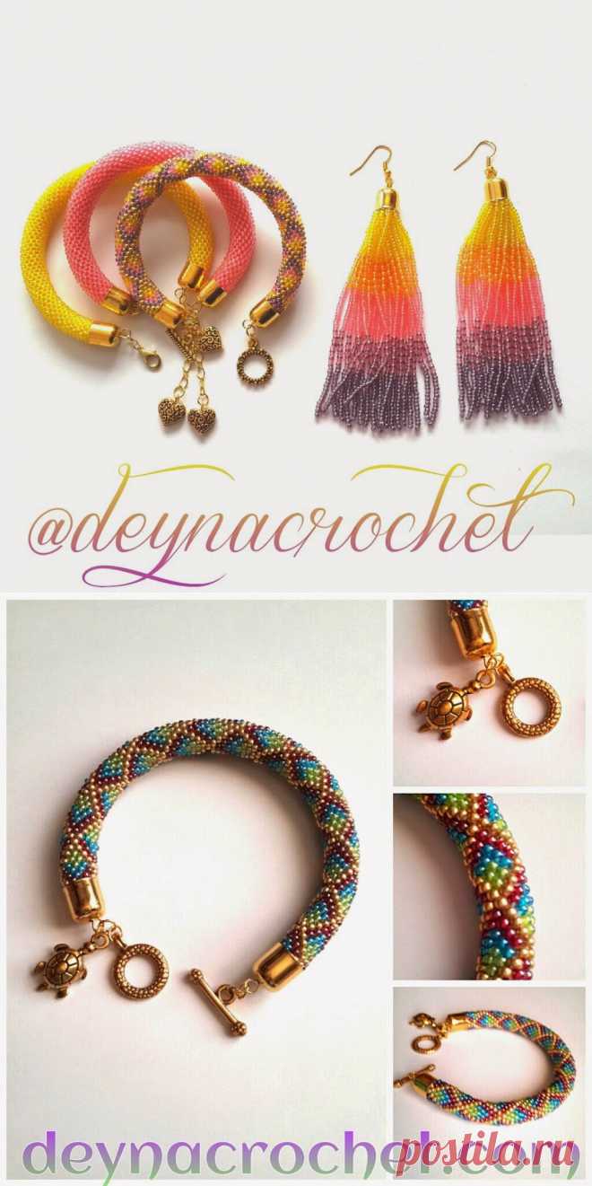 DEYNACROCHET: Браслеты - жгутики. Фото и схемы