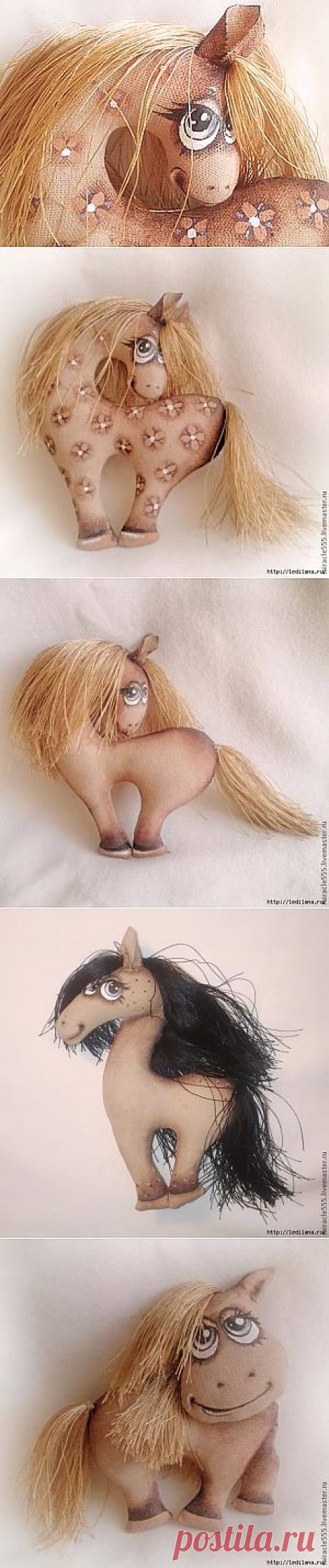 Символ 2014 года своими руками. Текстильная лошадка.