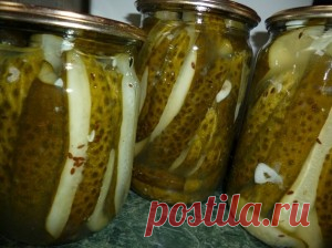 Огурцы консервированные, нарезанные кусочками. Рецепт с фото. Пошаговые фотографии. Gurmel
