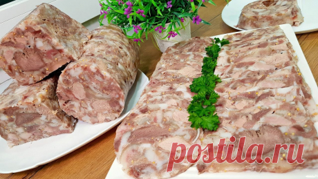 Зельц из свиной головы Вкусное и простое блюдо, традиционная закуска. Для приготовления вам потребуются такие ингредиенты: — свиная голова, около 5 кг; — языки, 2 шт; — мясо, 400 г; — чеснок, 1 головка; …