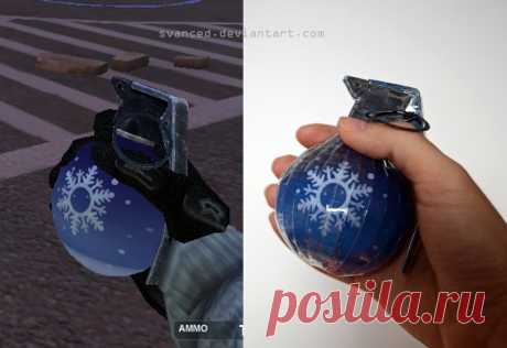Crossfire Snow grenade Papercraft 2 A grenade from the game Crossfire. Difficulty: easy Original model: Crossfire(G4box Inc,Smilegate Inc,Neowiz Corp) Copyright to &lt; for model. More grenades:fav.me/d9piw3j Download: www.mediafire....