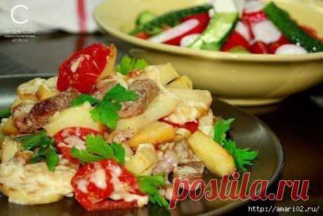 Рецепт картофеля по-французски на сковороде.