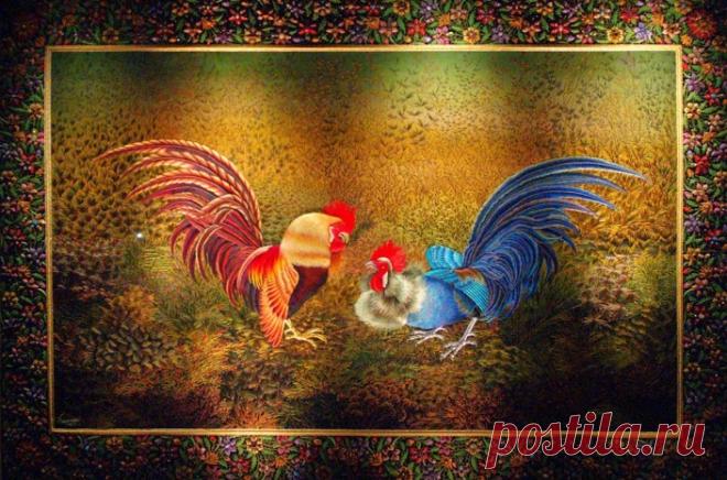 Объемные вышивки Шамсуддина из Агры