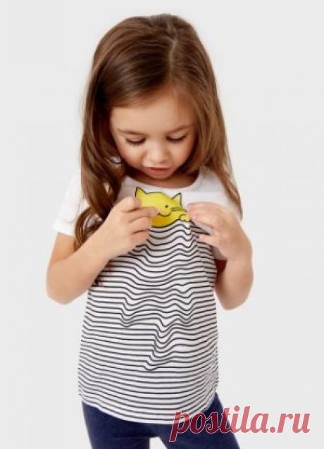 Купить Футболка с принтом «котик» для девочек (GT6S13) в интернет-магазине одежды O'STIN Футболка с принтом «котик» для девочек.. Состав, размеры, цена. Отзывы. Интернет-магазин O'STIN. Доставка по Москве и России. Звоните! 8 (800) 777-4-999