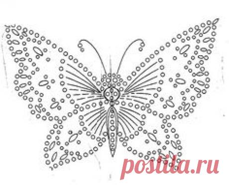 These are three different pattern to crochet butterfly. I made ​​a second, as you can see in the picture. Not at all difficult!