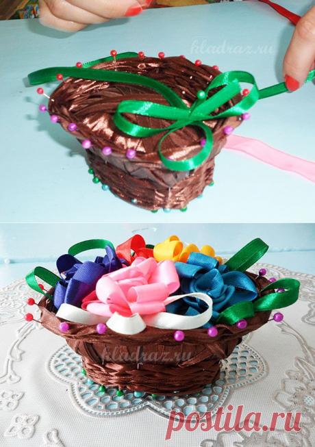 «Подарочная корзина с цветами»