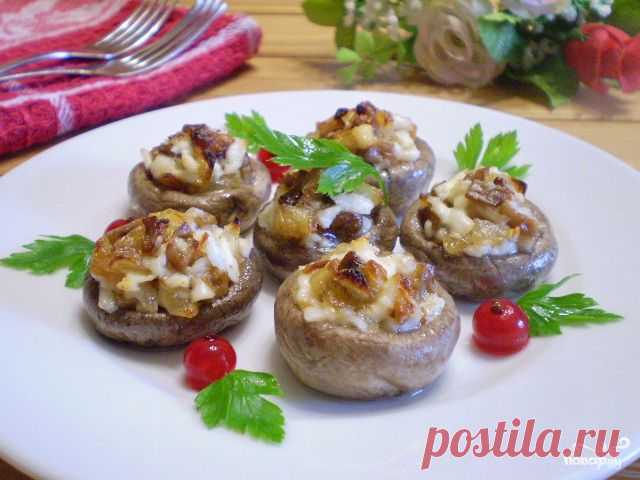 Грибы фаршированные в духовке - пошаговый кулинарный рецепт на Повар.ру