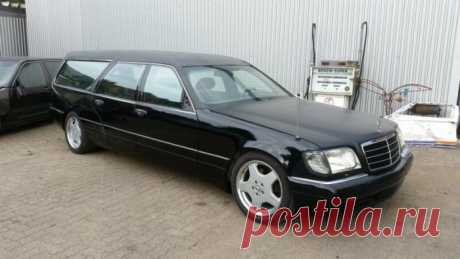 Mercedes-Benz W140 превратили в катафалк с кожаной крышей . Тут забавно !!!