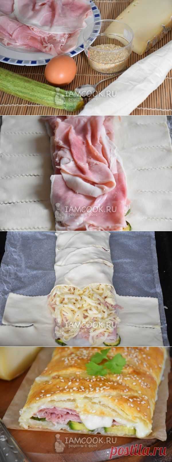 Рулет с ветчиной и сыром,